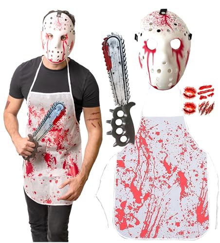 Asesino en serie Disfraces - Disfraces Halloween Hombre - Adulto y Adolescente Talla Única - Popular 2023 disfraz