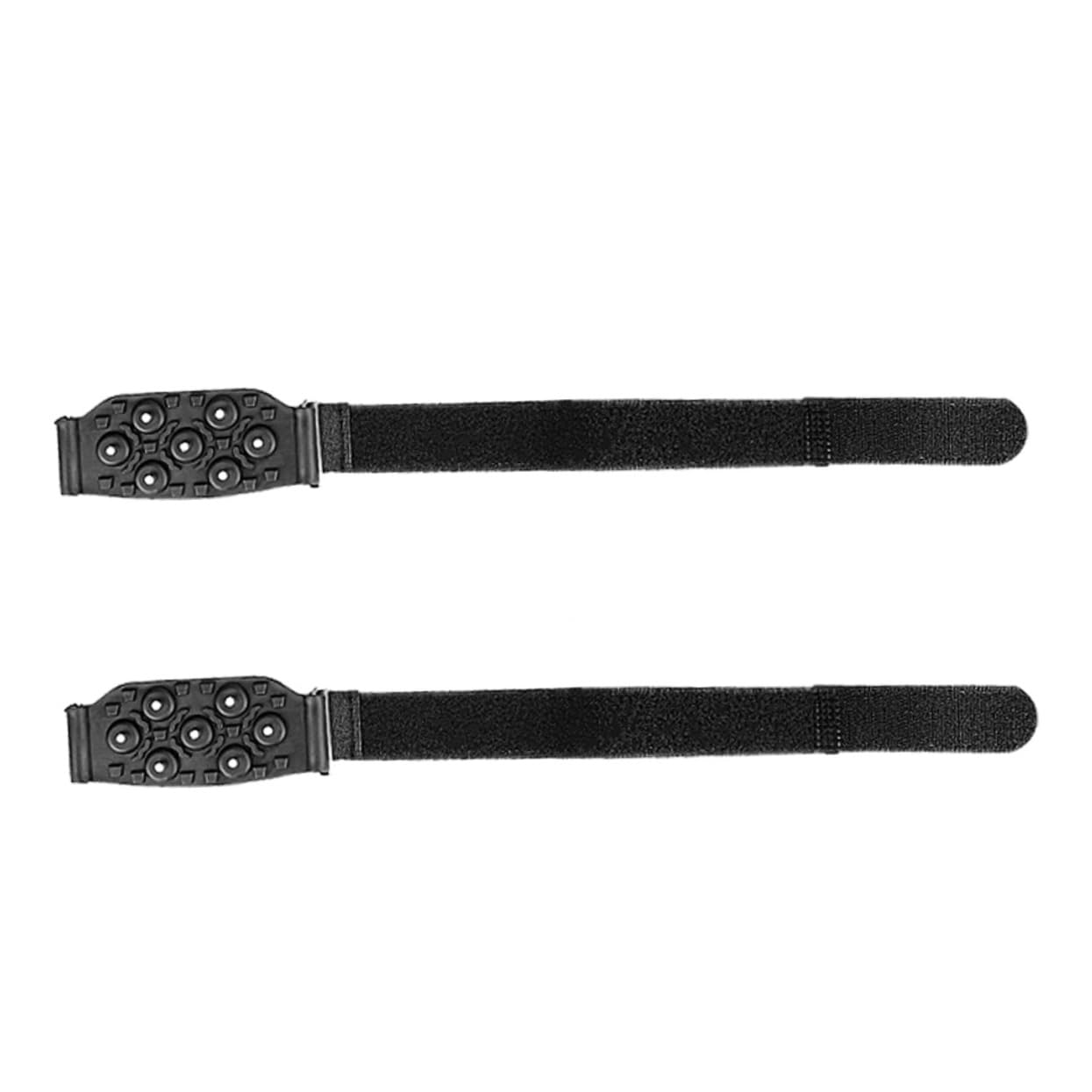 YARNOW Couvre-Chaussures à Crampons Semelles Intérieures à Chaussures Crampons pour Chaussures Talon Bottes De Glace Pêche sur La Glace Poignées Pince Gel Black Acier Au Manganèse