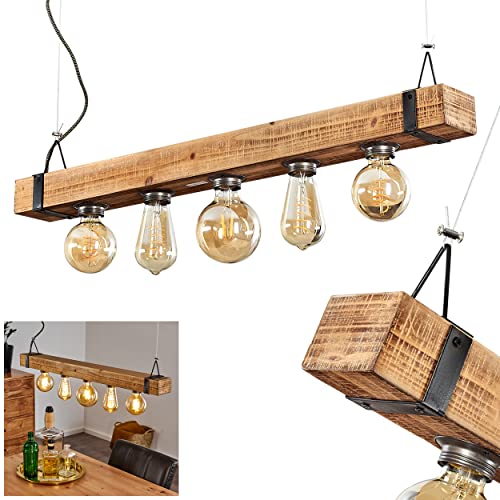 Suspension Montgomery grand lustre réglable pour éclairer une table sombre avec style