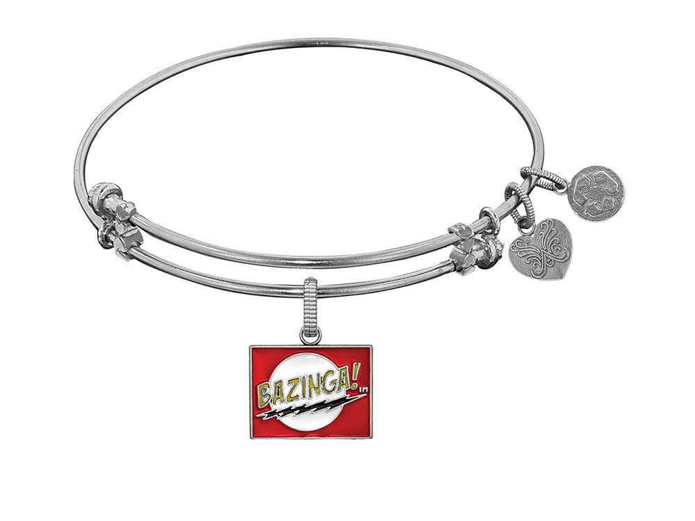 Angelica CollectionBrass with White Finish Bazinga Charm for Angelica Collection Bangle
