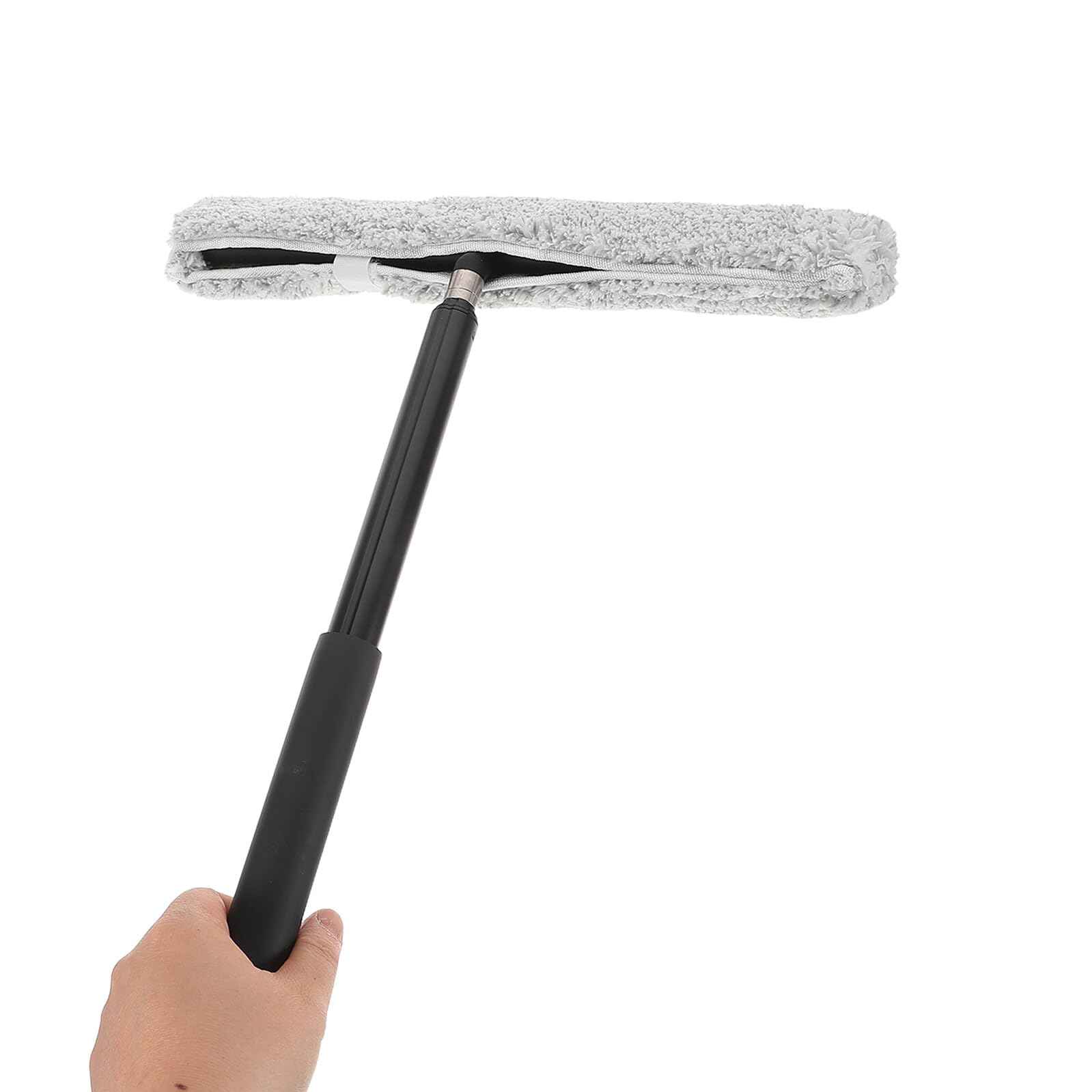 Set di lavavetri retrattile in acciaio inox e detergente per specchi da doccia, spazzola estensibile per il lavaggio delle finestre del bagno e della casa, strumento di rimozione di nebbia e acqua