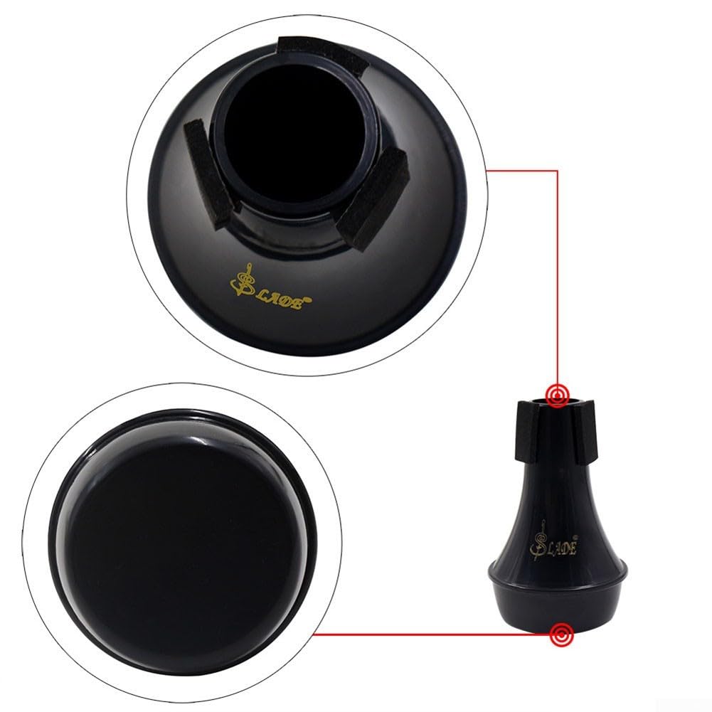 Trompetenschalldämpfer Schalldämpfer Trompetendämpfer Zubehörteil (Black )