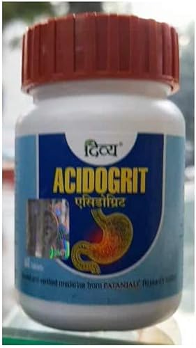 Patanjali Divya Acidogrit Tabletas 60 Tabletas