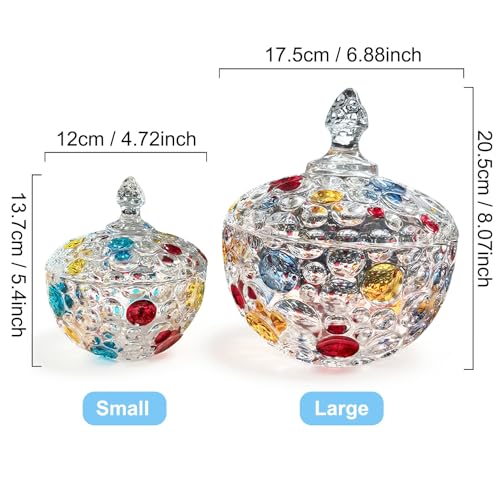 Assiette à biscuits en cristal avec couvercle, cadeau idéal