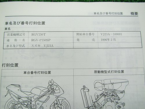 Amazon.co.jp: RGV250ガンマSP サービスマニュアル スズキ 正規 中古