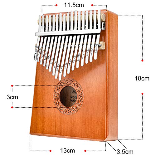 Kalimba Instrument 17 Clés Calimba Enfant Kalimba Bois Pouce Piano Instrument de Musique Adulte Enfant avec Etui de… - Les Beatles, Paul McCartney, John Lennon, RIngo Starr, George Harrison Kalimba Instrument 17 Clés Calimba Enfant Kalimba Bois Pouce Piano Instrument de Musique Adulte Enfant avec Etui de… – Image 3