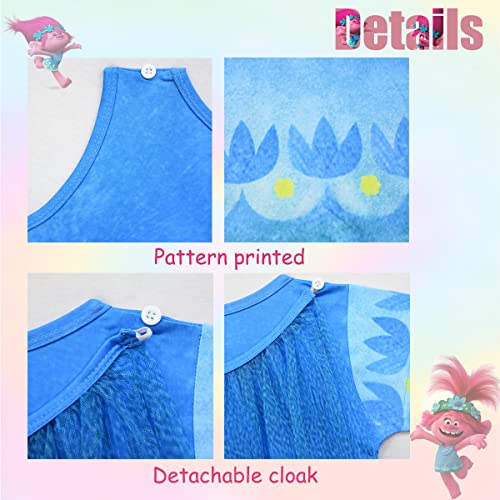 Growtoshine Princess Costume For Toddler Girls Cosplay Dress With Wig Kids Roleplay Outfit Halloween Dress Up 3-4T #TOP2