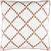 Surya Parsons Poly Fill 20" Square Pillow in Orange