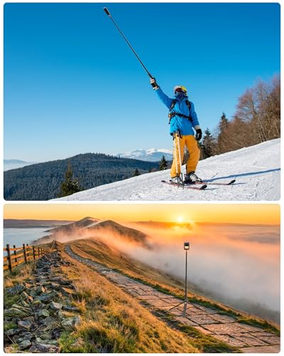 2-in-1 Selfie Stick & Tripod for Insta360 X6/X5/X4/GO 3S, DJI Osmo 360 - image 8