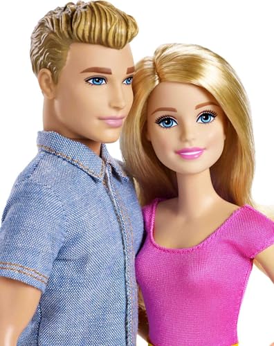 Muñecos Barbie y Ken 2-Pack con ropa colorida miniatura 2