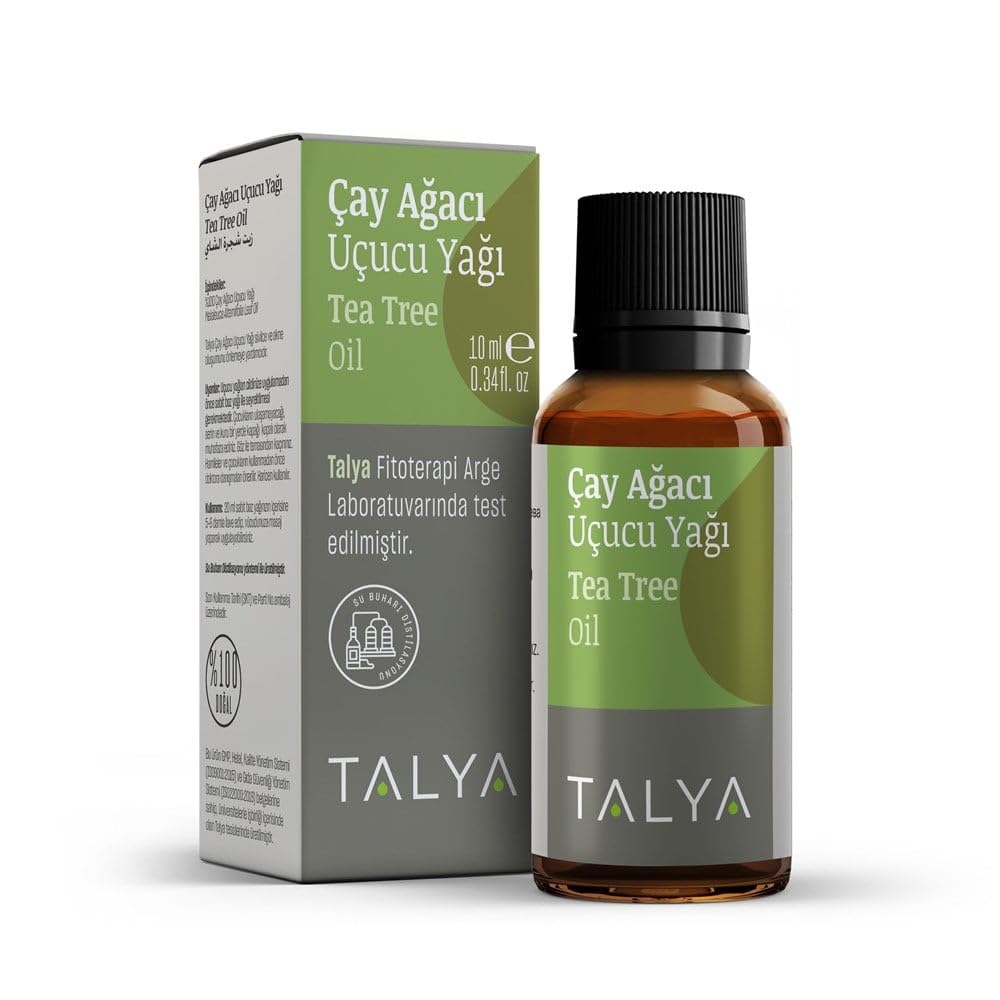 Talya%100 Saf Çay Ağacı Uçucu Yağı 10ml - Akne ve Sivilce Karşıtı - Cilt Bakımı - Difüzör için Aromaterapi Yağı