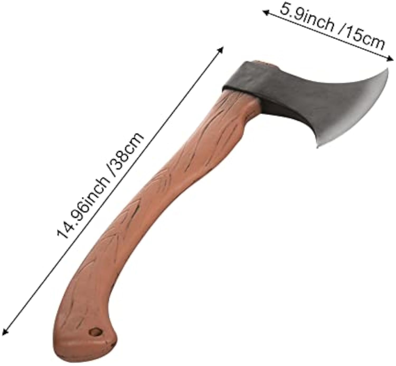PARTYGEARS Hache de Viking en mousse pour costume d'Halloween, cosplay, arme médiévale et Renaissance (Hache courte-A0031)