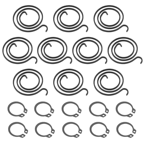 Be In Your Mind Kit de reparación de resorte para manija de puerta, 20 unidades, bobina de giro de 2,5 mm, 2 mm de grosor, bobinas de 27,5 mm de diámetro, 1 mm, kit de manijas de puerta, revestimiento
