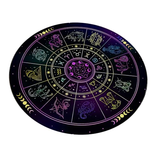星座占星術振り子マットタロットゴムテーブルクロスデスク装飾カードパッド振り子セレモニーマットゴムテーブルクロス