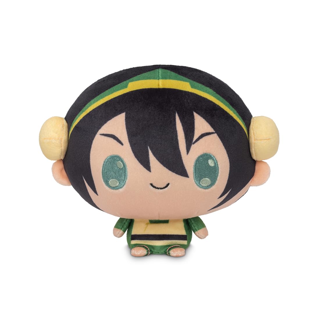 TeeTurtle Cloudheads Toph Plush - 5-Inch Official Avatar the Last Airbender Stuffed Animal with Embroidered Details - Soft Cuddly Plush Toys for Kids, Teens, and Adults