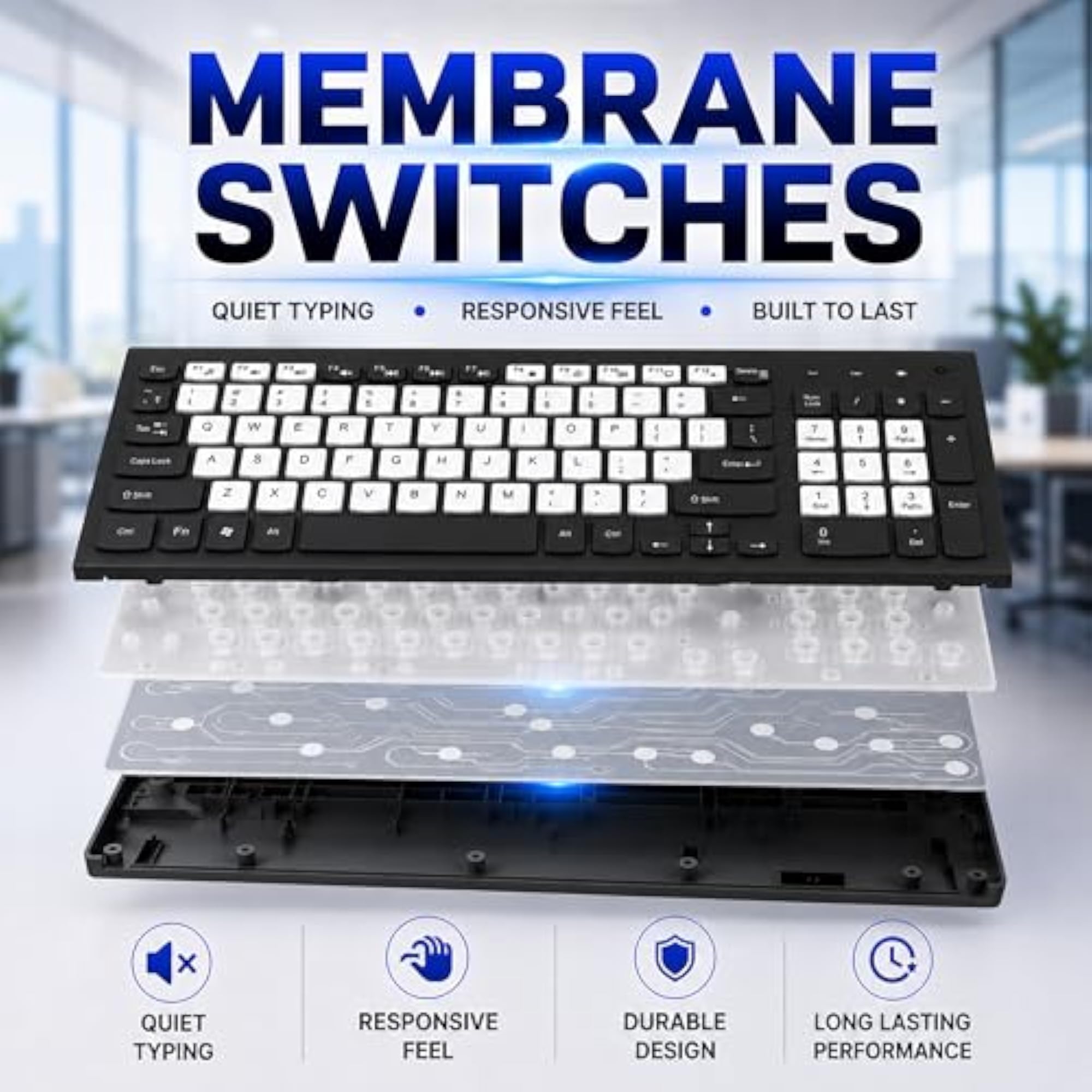 Master 25 Wireless Keyboard with Multimedia Shortcuts