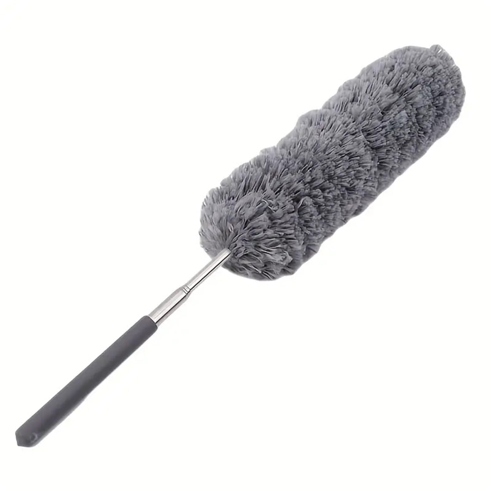 Duster Electrostatic Dust Duster Telescopic Flexible Stainless Steel Household Feather Cleaning Tool Microfiber Brush