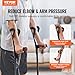 VEVOR Forearm Crutches for Adults, Folding Walking Forearm Crutches with 10-Level Adjustable Height, Lightweight Aluminum Medical Crutches with Open Cuff for Leg Injury Surgery Disabled, 1 Pair 350LBS