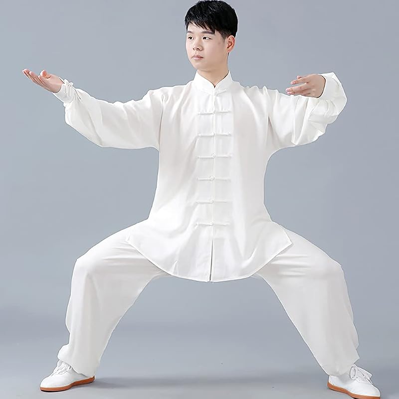Daoba Unisex Kung Fu Ruha - Tai Chi Edzőruha Szett, Harcművészeti Öltözék, Wushu Gyakorló Felső és Nadrág, Tréningruha