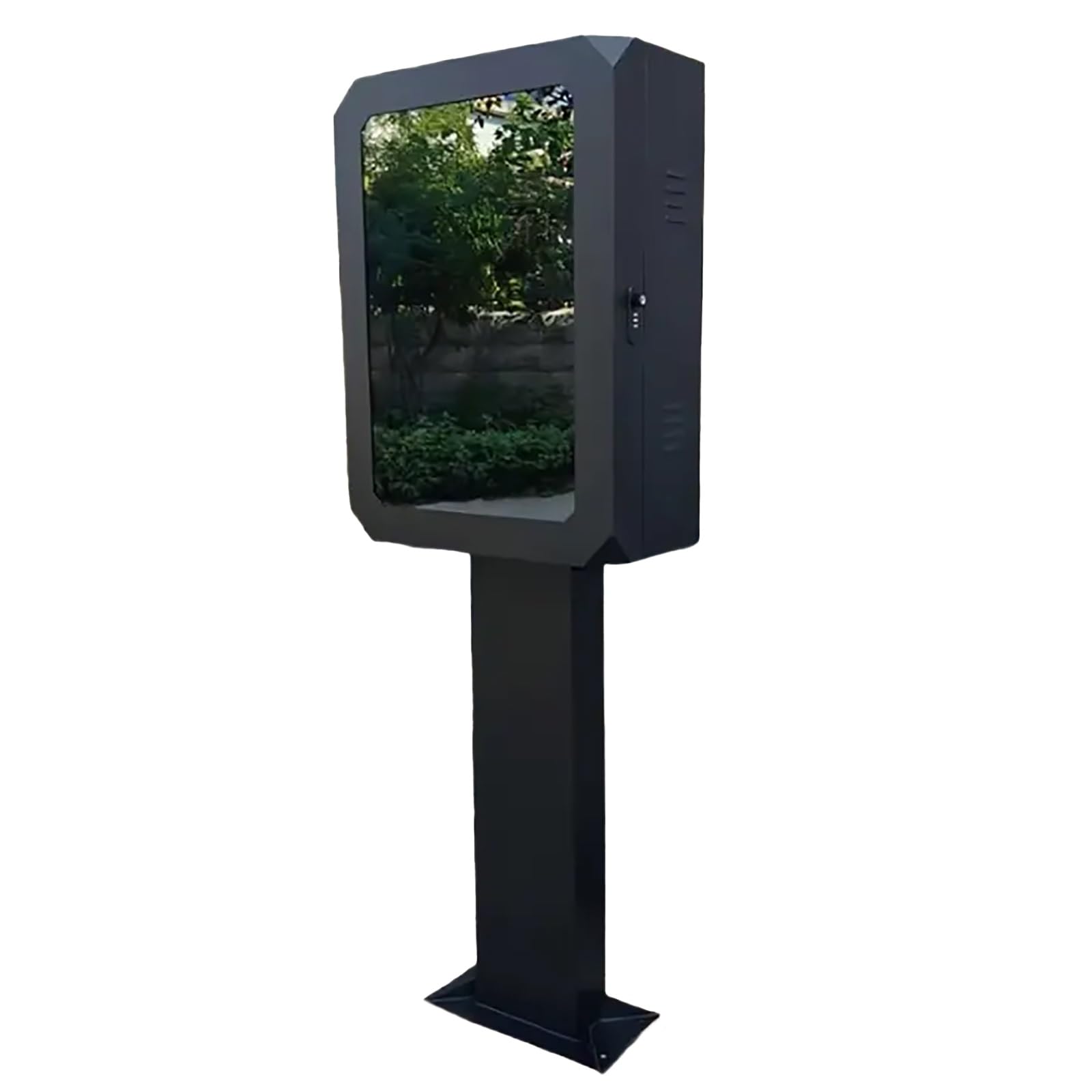 Generico Stazione di Ricarica per Veicoli elettrici con Supporto da Pavimento, Box di Ricarica per EV da Esterno, Impermeabile e antifurto, Compatibile con la Maggior Parte delle colonnine di ricaric