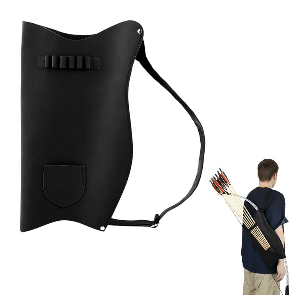 Porta faretra fatta a mano per tiro con l'arco e frecce con cinghia regolabile per escursionismo, caccia, tiro, allenamento, targeting, cosplay