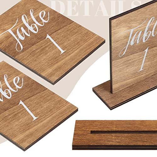 Chunful CHUNFUL-NUMBERS-35 20 Pcs Wedding Wooden Table Wedding Table Numbers thumb #2