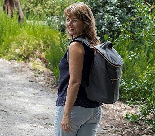 JSK Stylish 20L Cooler Bag / Backpack for All Occasions - Picnics, Work, Travel, Shopping, Festivals & Events, Day Trips | Rose Zipper
