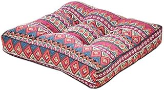 Cotton Square Tatami Mat Floor Pillow Sitting Cushion for Home/Office/Garden, E-15