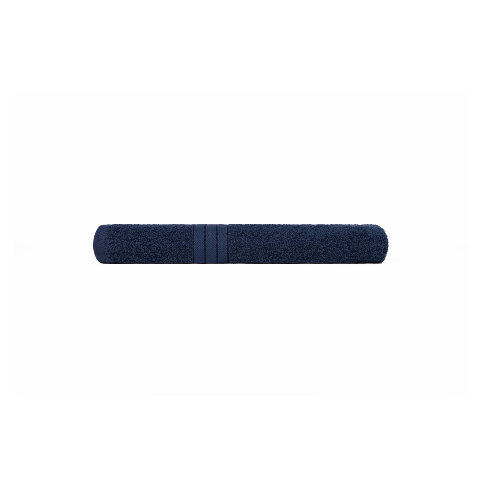 Brentfords Navy Blue Luxury Single Set - 100% Cotton Bath Towels – Premium Quality, Super Absorbent & Quick Drying - Large Bathroom Towel -70 X 115Cm –