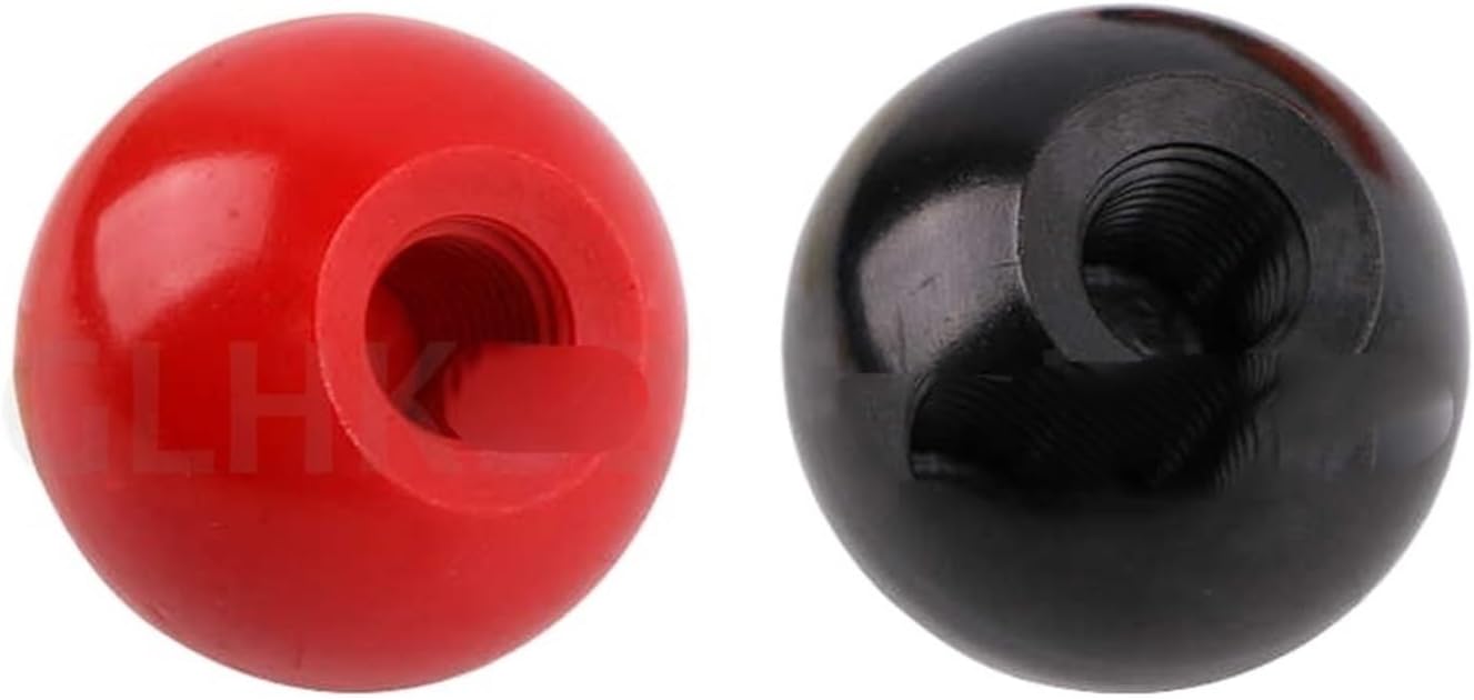 Round knob M4-M16 Round Ball Handle Knobs Bakelite Lever Knob Grip Handles of Furniture(M10x35 Copper R,10pcs)