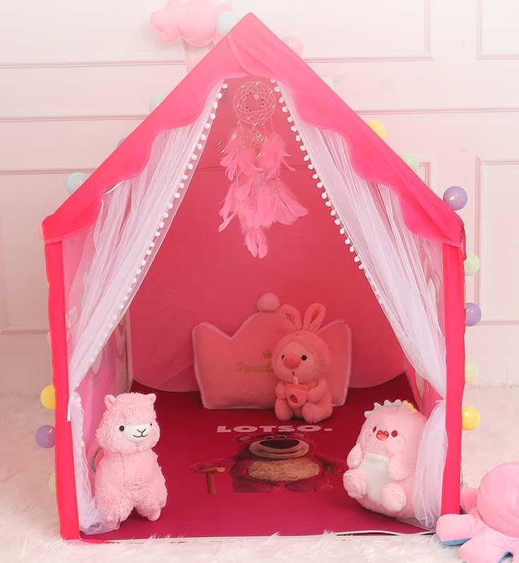 Kids Play Tent for Boys Indoor and Outdoor Playhouse Toddler Tent Large Play Castle Fairy Tent House (Red Panda, Medium, Red Panda) 2
