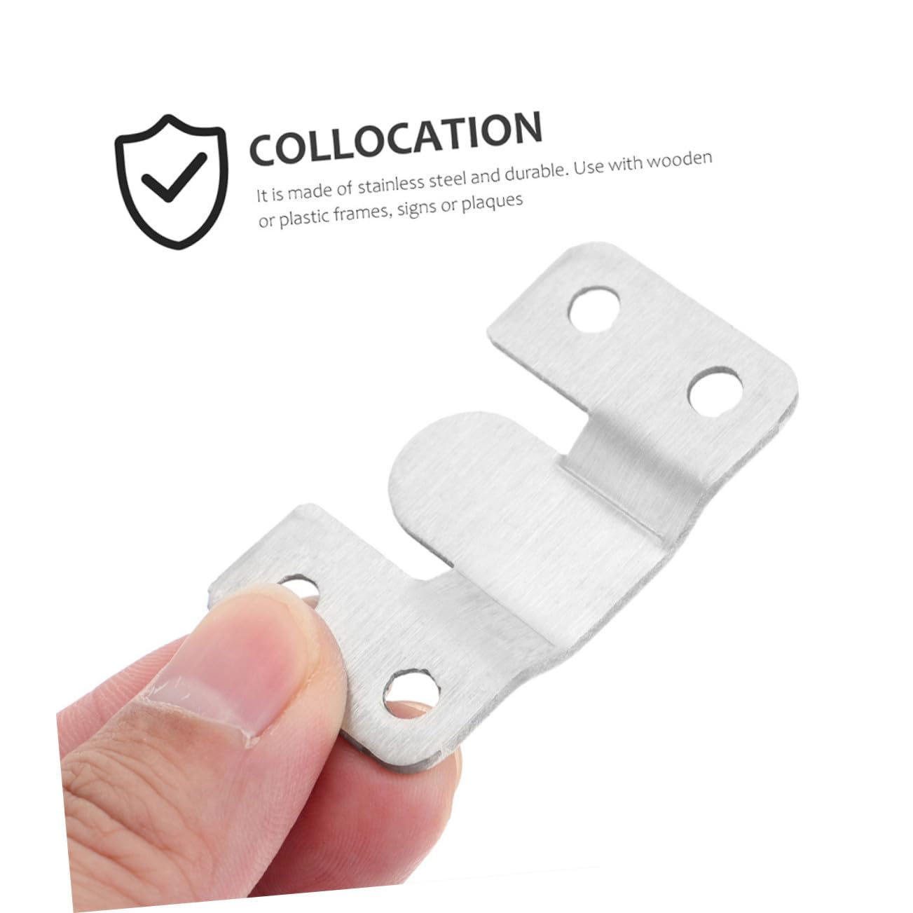 OSALADI 16 paia Ganci Appendere Cornici in Acciaio Inossidabile Supporti Pesanti per Mensole e Specchi Staffe Interbloccanti Resistenti per Decorazioni e Cornice Kit Affidabile e Facile
