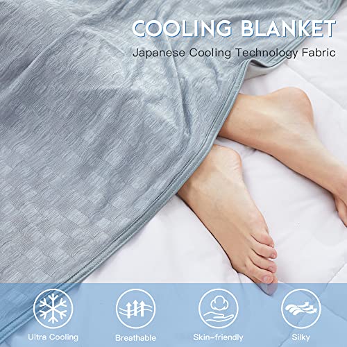 Image of AmyHomie Cooling Blanket for Hot Sleepers,Lightweight Summer King Size