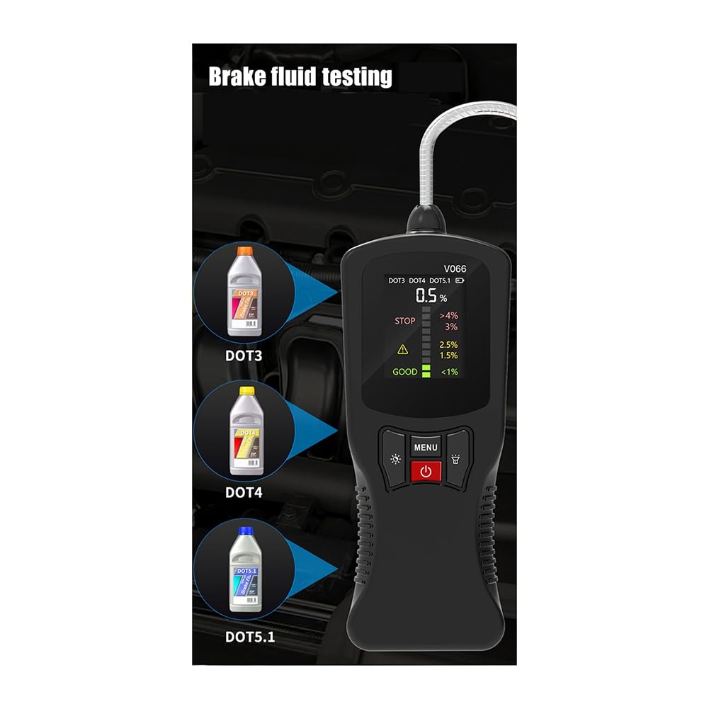 V066 il Rilevatore di Olio Dei Freni Diagnostica il Contenuto di Umidità 'Olio Dei Freni 'Auto Tester 'Olio Dei Freni Display Digitale Durevole Facile da Usare