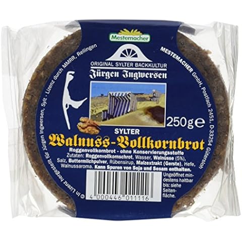 Mestemacher Sylter Walnuss-Vollkornbrot / rund, 8er Pack (8 x 250 g) Cover