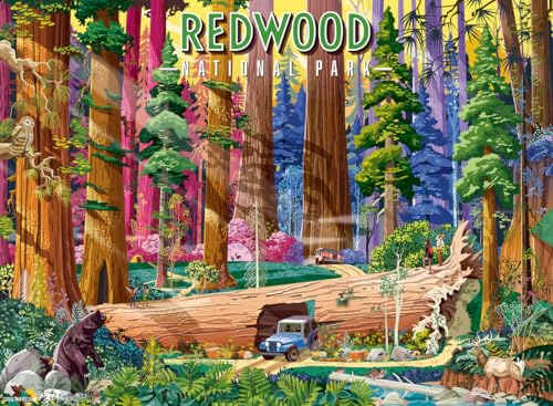 Puzzle 500 pièces : Parc National de Redwood Ravensburger France - vue 2