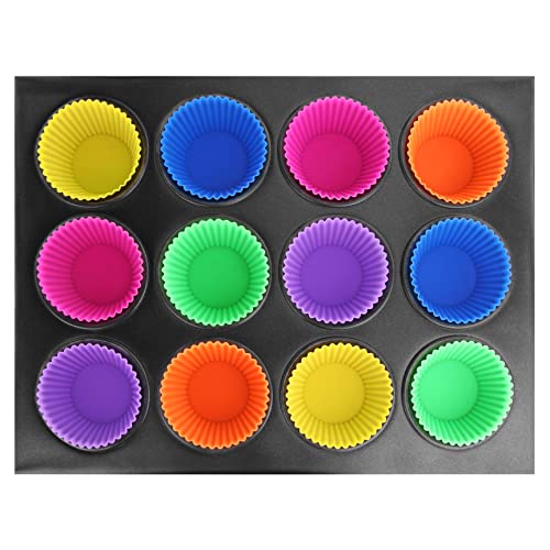 New Star Foodservice 44270 Reusable Silicone Baking Cups And Cupcake Liners, Set Of 24 #TOP5