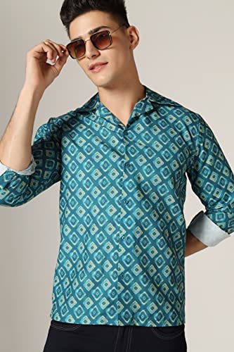 Image of GRECIILOOKS Shirt for Men | Casual Stylish | Short Sleeve | Formal | Man's Regular fit | Rayon Shirts | Summer-Button Down