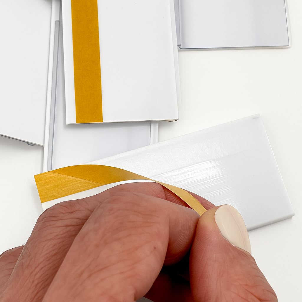 Porte-étiquettes Autocollants (30 mm x 70 mm), 100 Pièces de Porte-prix Individuels Autocollants 70 mm, Affiches de prix Transparentes, Étiquettes de prix, Étiquettes Autocollantes Transparentes