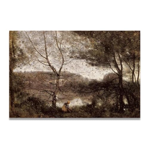 Toile paysage campagne française pour habiller un grand mur vide