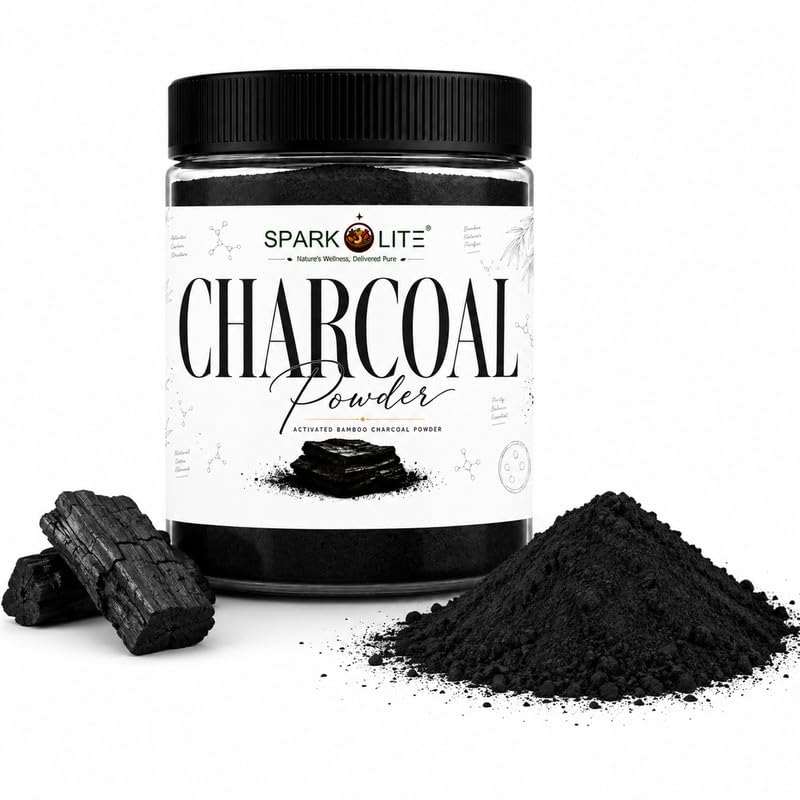 Activated Bamboo Charcoal Powder for Face, Hair & Body | 100% Natural Fine Powder | DIY Face Mask, Body Scrub, Hair Mask & Handmade Soap | Deep Cleansing Cosmetic Grade | No Chemicals