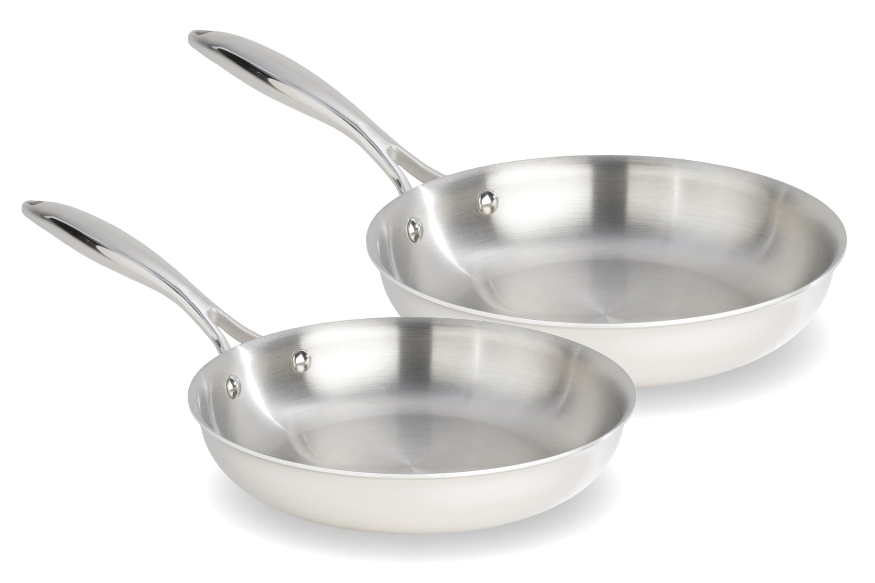 Meyer - 2-Piece SuperSteel Tri-Ply Clad Stainless Steel Frying