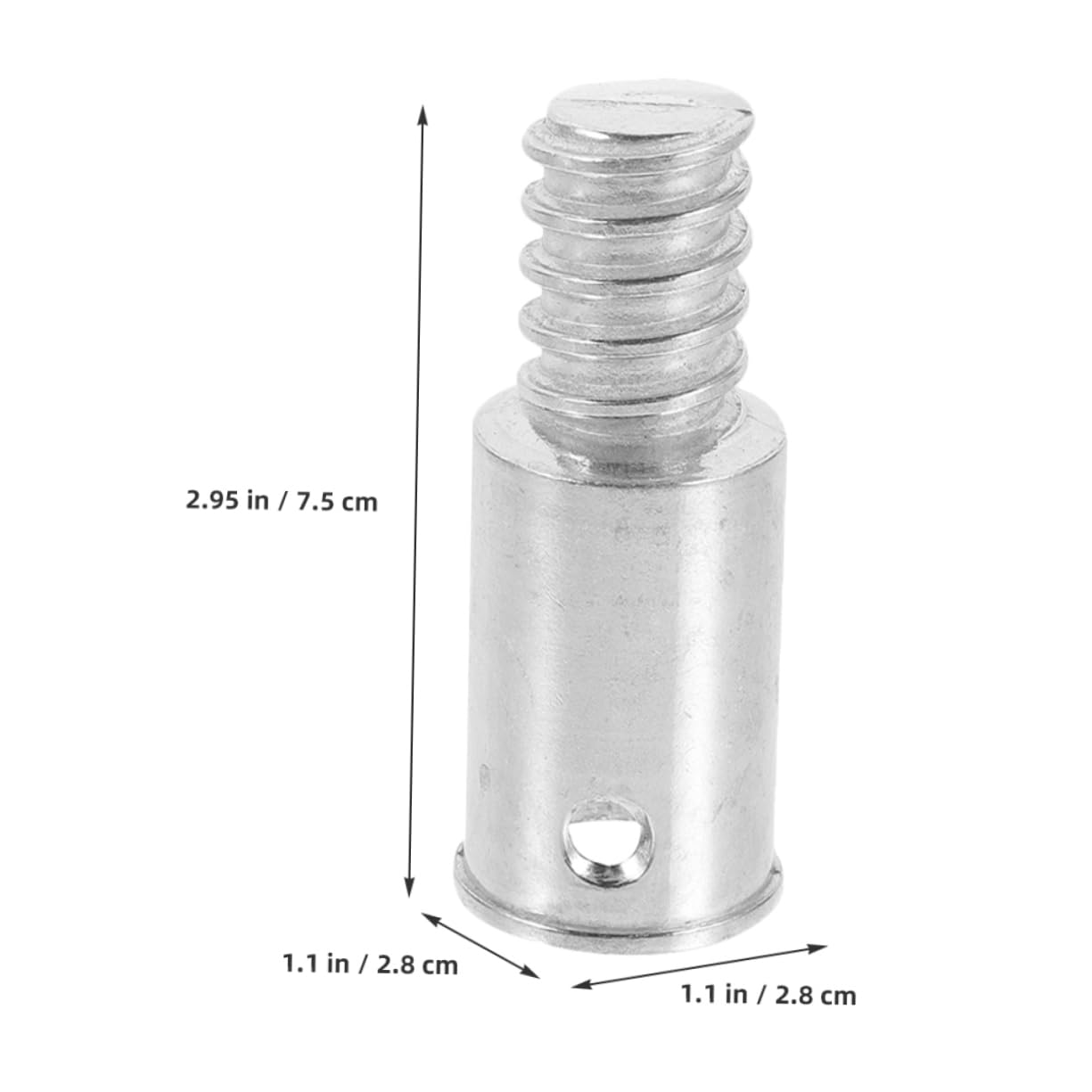 IWOWHERO Replacement Threaded Headgear for Broom Handles 25mm Extension Pole Accessories Aluminum Alloy Construction