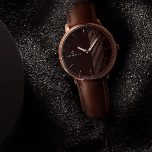 Image of Carlington Aristocrat Series Men's Analog Watch | Premium Leather Strap | Elegant Luxury Business Wrist Watch for Men & Boys - Model CT 1070