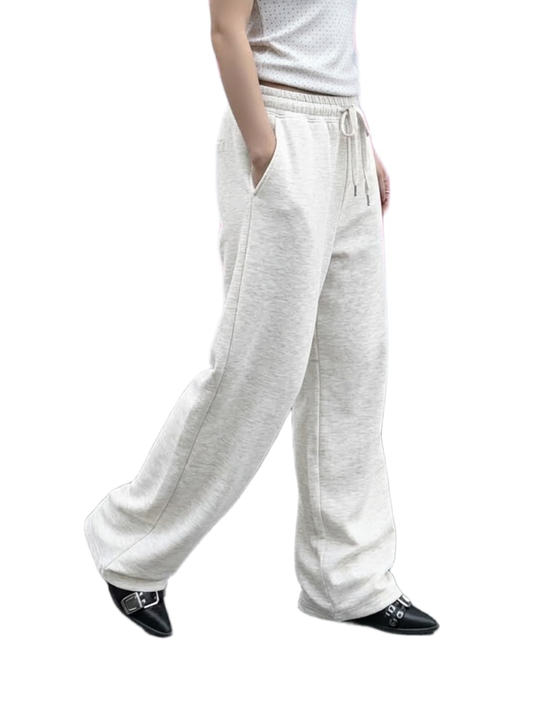 dockstreet Track Pant for Women || Baggy Fit || Track Pants || Full Elastic Jogger Track Pant ||-picture-40