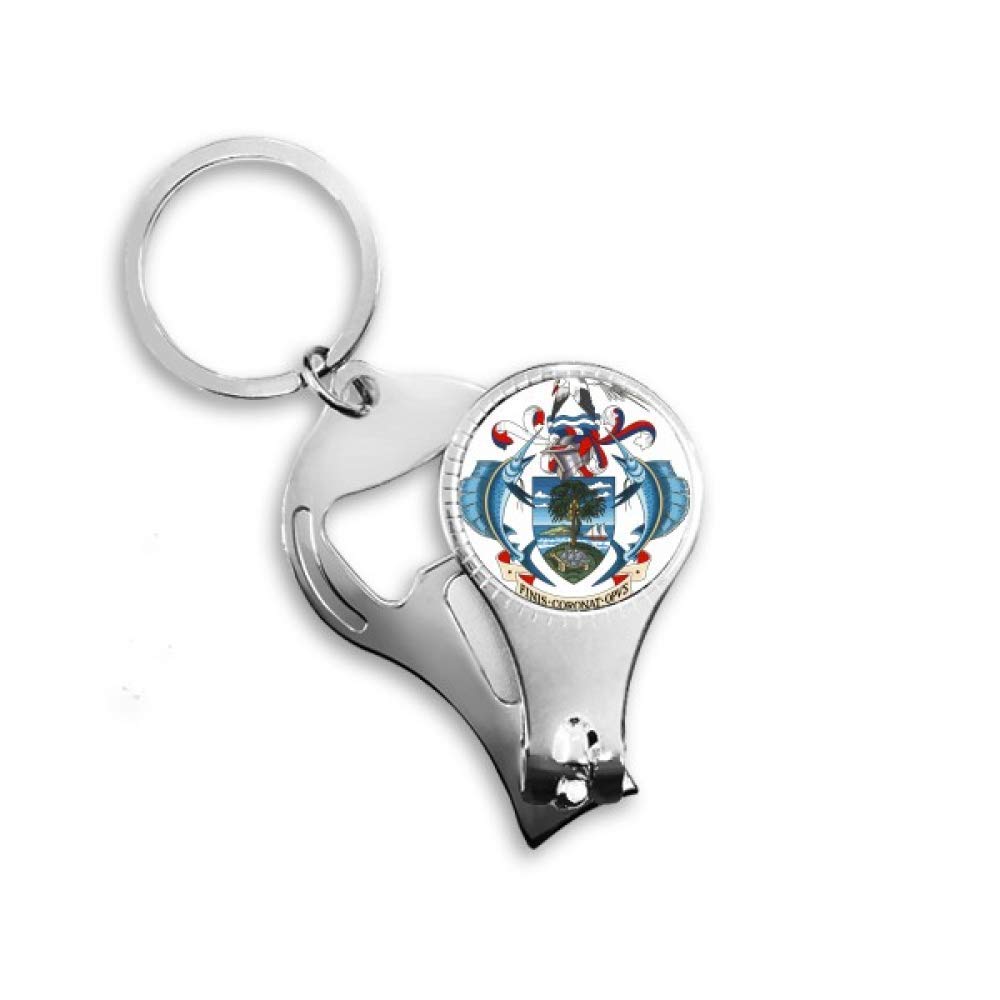 Porte-clés Seychelles coupe-ongles anti-casse et ouvre-bouteille ergonomique