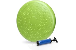 WIWAPLE Wiggle Seat, Inflatable Stability Balance Disc Wobble Cushion