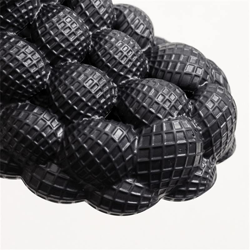 Bubble Slippers | Unisex Adults Orange Flat Sandals | Modern Open Toe Slip On Slippers with Lychee Grain Texture and 15 Curved Toe4