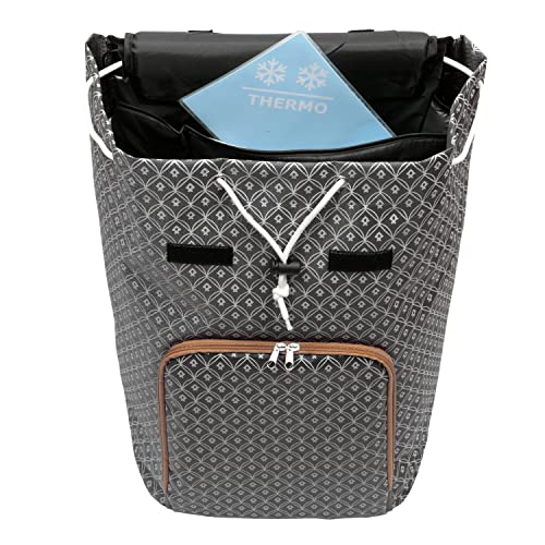 ANDERSEN Einkaufstrolley - Royal Shopper Famke anthrazit 47 L modisch,Thermo, Aluminium, klappbar, leichtgängig – Bild 4