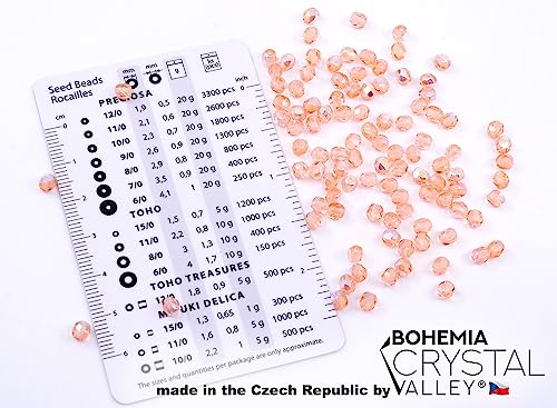 100 pcs of Faceted Fire Polished Pressed Czech Glass Beads 4mm (0.16in), 70120-28701 Pink Rosaline AB, 4 mm, 100 pcs - Image 2